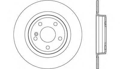 OPEN PARTS bdr270310 -  Тормозной диск